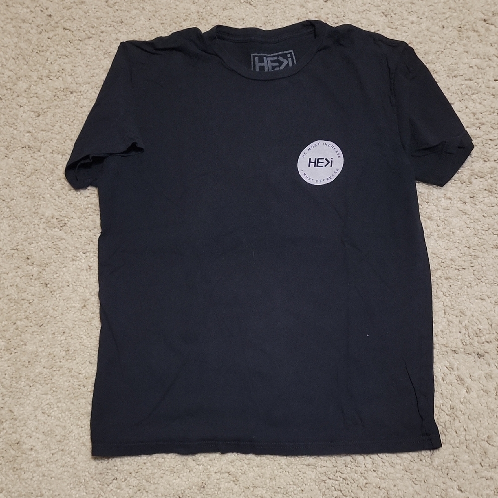Black Short Sleeve Crew Neck Tee